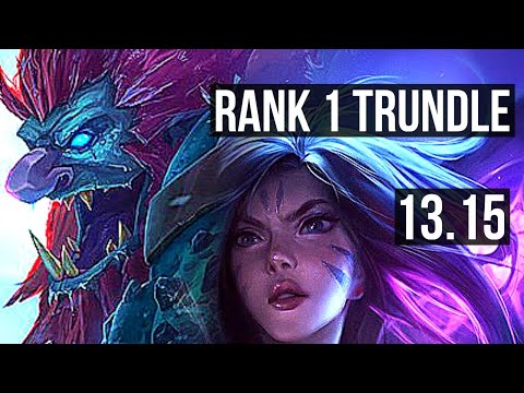 TRUNDLE vs KAI'SA (TOP) | Rank 1 Trundle, 1.6M mastery | TR Challenger | 13.15