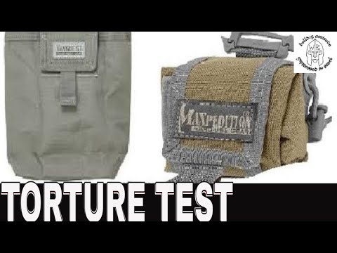 Maxpedition(1000-D Ballistic Nylon)VS Vanquest(1000-D CORDURA) Pouches Abrasion Torture Test review