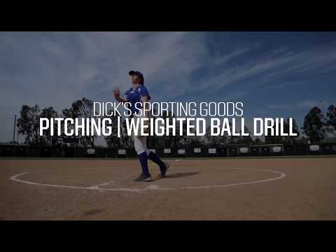 Softball Pitcher Drills: Weighted Softball Drill