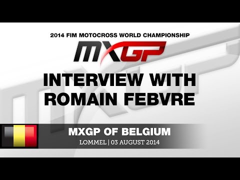 MXGP of Belgium 2014 Interview with Romain Febvre - Motocross