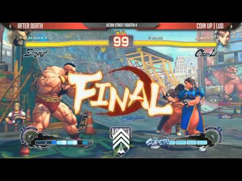 Xanadu Games Monthly 7/19/2014 - USF4 - After Death (Zangief) VS. Coin Up | Lud (Chun Li)