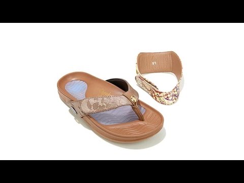 Tony Little Cheeks Floral Bandals