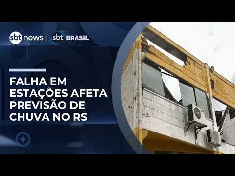 Falhas em estações meteorológicas afetam previsão de chuva e preocupam no RS | #SBTBrasil