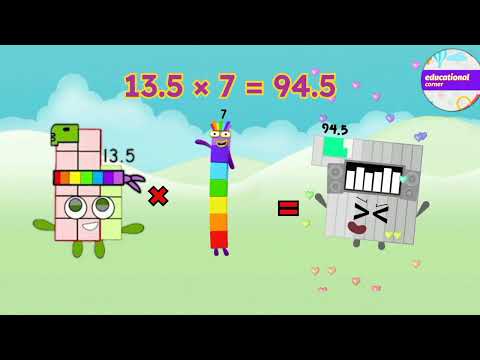 13.5 decimal multiplication| 13.5 times table @educationalcorner110 #learntocount