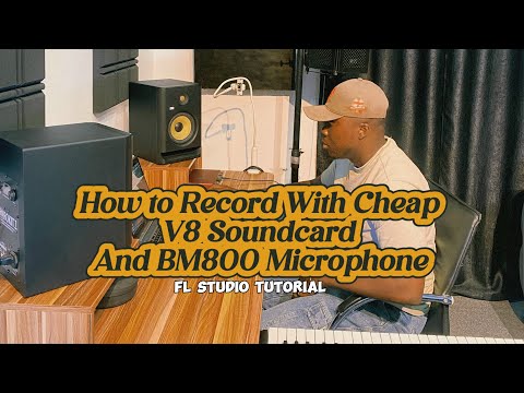 How To Record With V8 Soundcard And VM800 Microphone In FL Studio