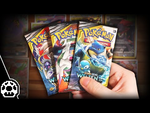 Mogi packt viel zu teure Pokémon Karten aus.