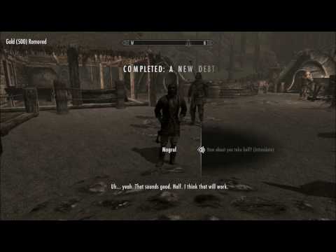 Elder Scrolls V: Skyrim - Dragonborn A New Debt Gameplay Walkthrough