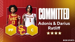 WATCH: 4-stars Darius Ratliff & Adonis Ratliff Commit to USC Trojans LIVE on CBS Sports