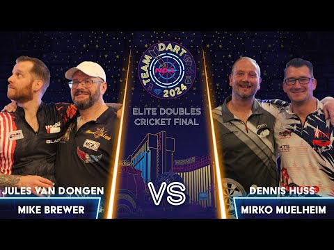Jules Van Dongen & Mike Brewer vs Dennis Huss & Mirko Muelheim | Cricket Final | NDA Team Dart