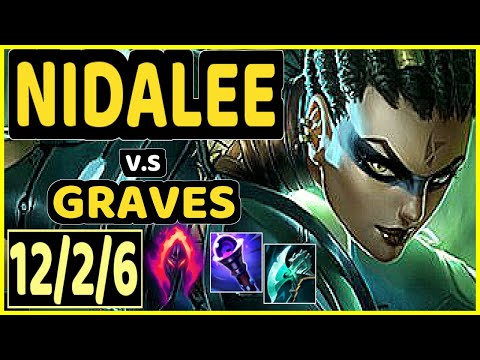 RIVER (NIDALEE) vs GRAVES - 12/2/6 KDA JUNGLE GAMEPLAY - KR Ranked GRANDMASTER