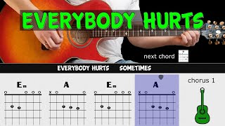 Download lagu EVERYBODY HURTS - R.E.M. - Guitar lesson - Acoustic guitar (with chords & lyrics) mp3 Download lagu EVERYBODY HURTS - R.E.M. - Guitar lesson - Acoustic guitar (with chords & lyrics) mp3