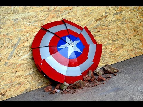 Homemade Heavy Duty FOLDING Captain America SHIELD !!!