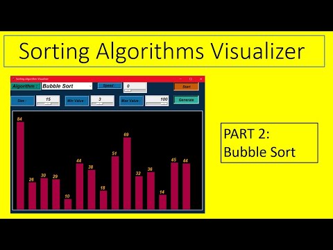Sorting Algorithm Visualizer Part 2 Bubble Sort