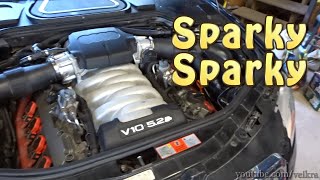 Audi V10 5.2L sparkplugs replacement