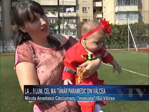 La... 5 luni, cel mai tanar paramedic din Valcea