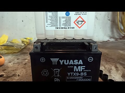 Aktivace motobaterie Yuasa (Originál) YTX9-BS, 12V, 8AH