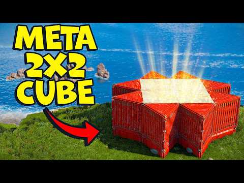 My NEW 2x2 Strongest META CUBE - OFFLINE TANK [ 100+ ROCKETS ] - rust base design