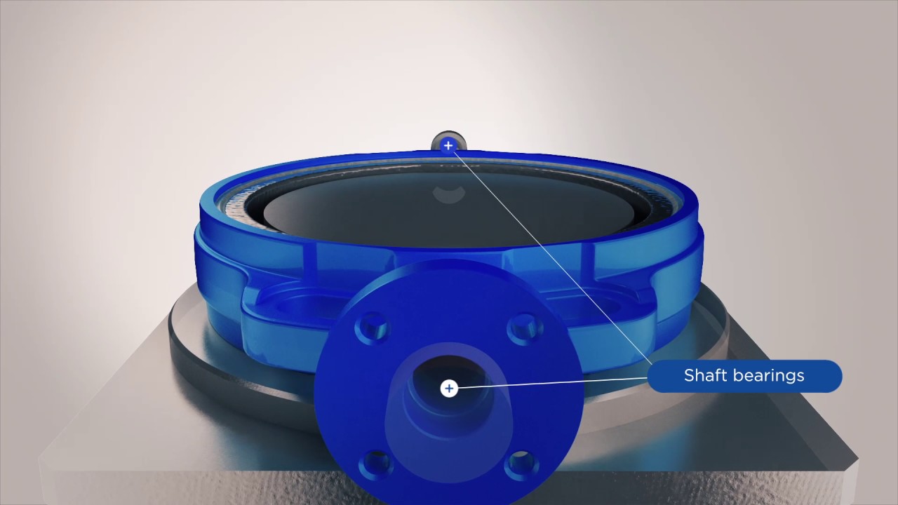 AVK Centric Butterfly Valves Series 75 with Fixed Liner Animation