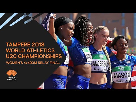 Women's 4x400m Relay Final - World Athletics U20 Championships Tampere 2018