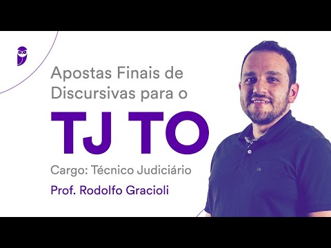Apostas Finais de Discursivas TJ TO - Técnico Judiciário - Prof. Rodolfo Gracioli