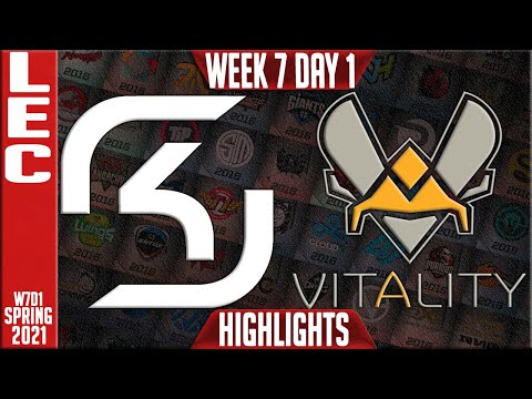 SK vs VIT Highlights | LEC Spring 2021 W7D1 | SK Gaming vs Vitality