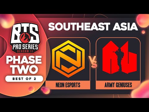 Neon vs Army Geniuses Game 1 - BTS Pro Series 11 SEA: Groups w/ Ares & Danog