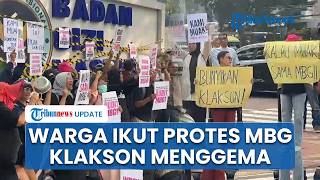 Suara Klakson Menggema di Kantor BGN Jakpus, Warga Ikut Demo Protes Program MBG hingga Desak Disetop