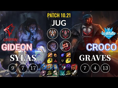 GRF GIDEON Sylas vs hyF Croco Graves Jungle - KR Patch 10.21