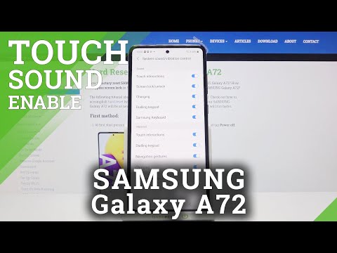 How to Activate Touch Sounds on SAMSUNG Galaxy A72 – Turn On Touch Sounds