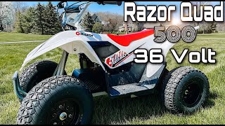 A REAL Review on the Razor Dirt Quad 500 36 Volt | Kids Ride on Toys