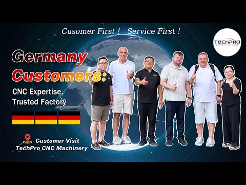 Thanks our German customers for visiting our woodworking furniture production line factory