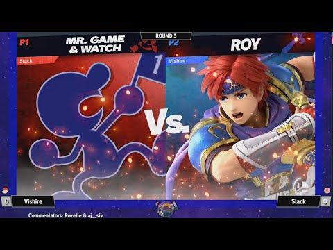 Slack (Game & Watch) vs Vishire (Roy/Pyra/K.Rool) - Smash Ultimate @ LXG 24