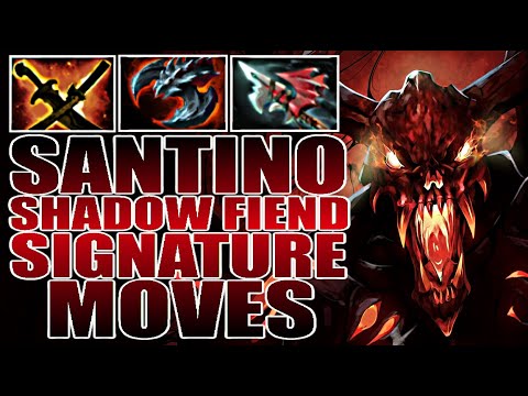 GEEKFAM KARL - SHADOW FIEND SIGNATURE MOVES SANTINO DOTA 2 7.23E GAMEPLAY