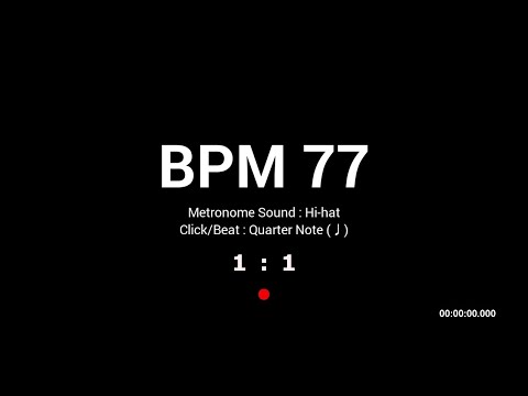 Metronome BPM 77 / Hi-hat