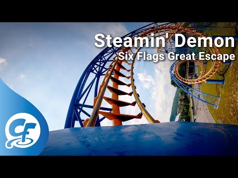 Front row point of view footage of Steamin' Demon