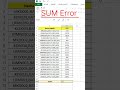 Fix Excel SUM Showing 0: Troubleshooting Guide#excel