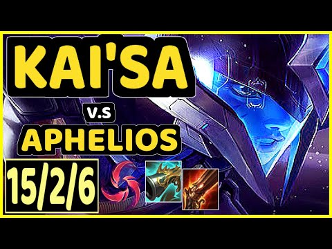 LEO (KAI'SA) vs APHELIOS - 15/2/6 KDA BOTTOM ADC GAMEPLAY - KR Ranked MASTER