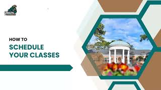 How to Schedule Classes