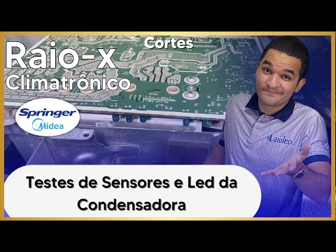 Vídeo: Testes sensores e LED - Springer Midea 18k Inverter