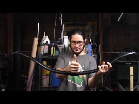 Making a String for Heavy Archery Bows - Shooting 105 Pound PVC Turkish Inspired Bow - DIY Strength