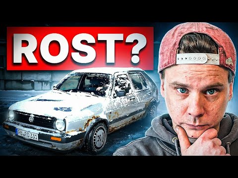 Wie viel Rost? überlebt ein Golf 2 im Winter?! 😱 Oldtimer-Check