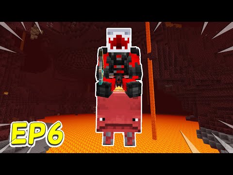 Minecraft: NETHER SURVIVAL LETS PLAY EP. 6 - LETS RIDE