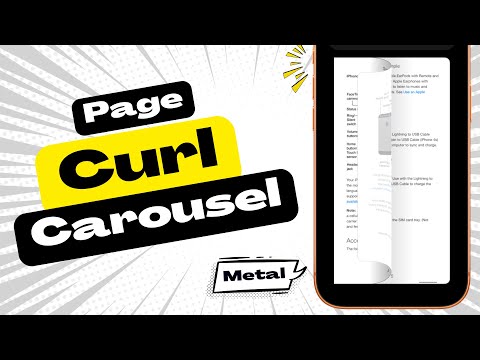 SwiftUI Page Curl Carousel - Metal Shaders - Xcode 26 thumbnail