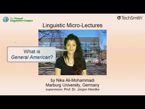 VAR_018 - Linguistic Micro-Lectures: General American (English)