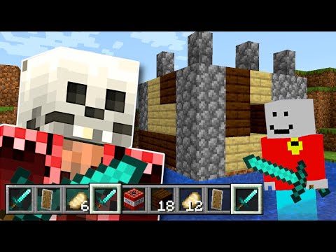 Minecraft but We SHARE INVENTORY!