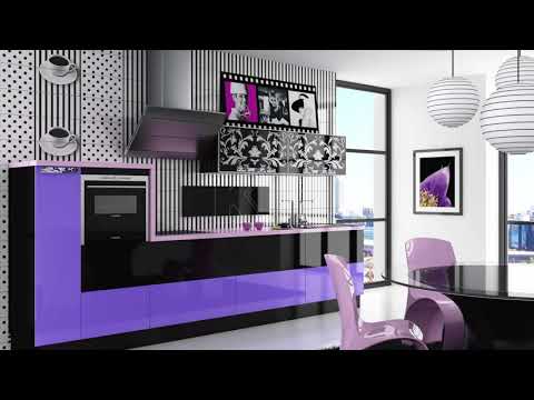 Acrylic designer modular kitchen