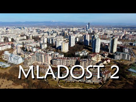 Mladost 2 - One of the five Mladost districts of Sofia [4k Drone]