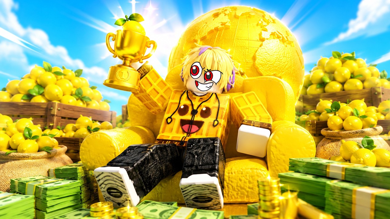 AKU JADI PENJUAL LEMON PALING LAKU DAN TERKAYA DI DUNIA!!! Roblox Sell Lemons Indonesia