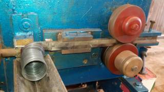 flat wire continues spring coiling bangle ring machine by mfd by metalmasterengg@gmail.com