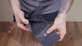 Гаманець у стилі унісекс із матової натуральної шкіри GRANDE PELLE 16809 чорний